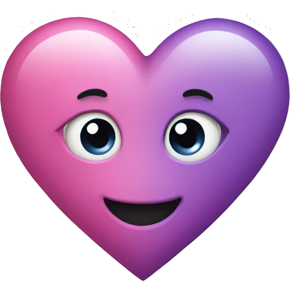 purple and pink heart emoji