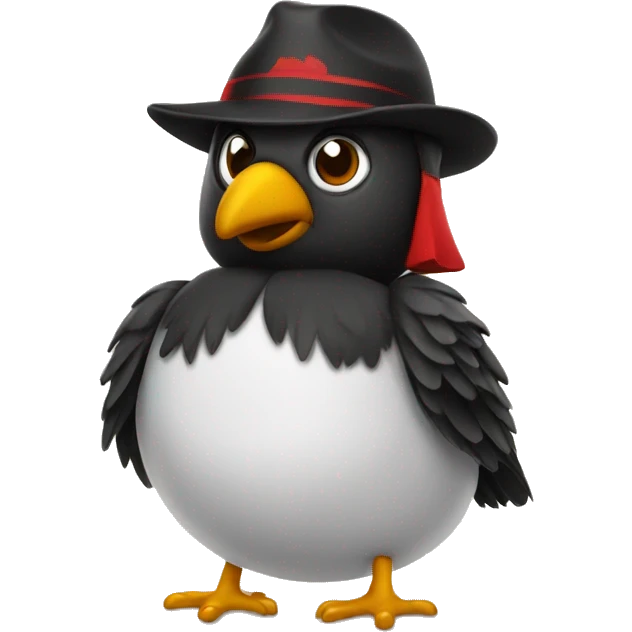 bird with UGA hat emoji