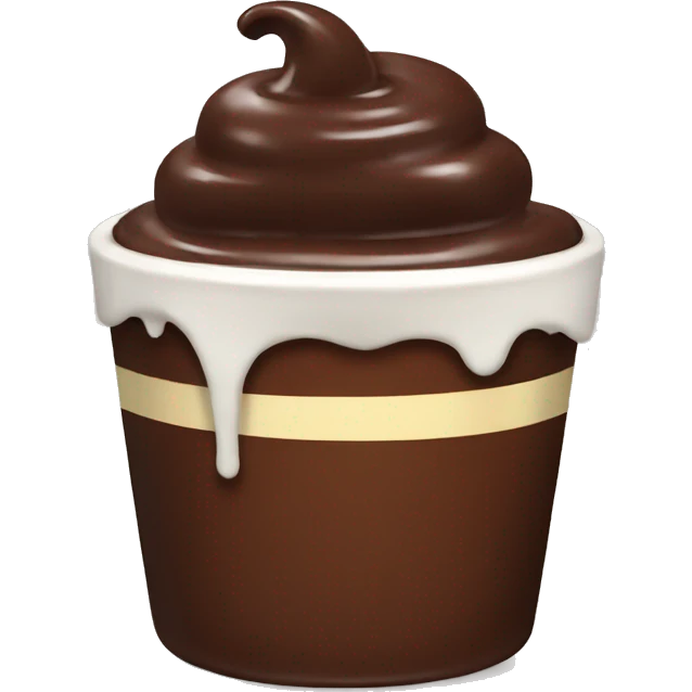 chocolate pudding emoji