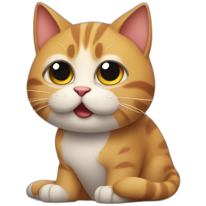 Rude cat emoji