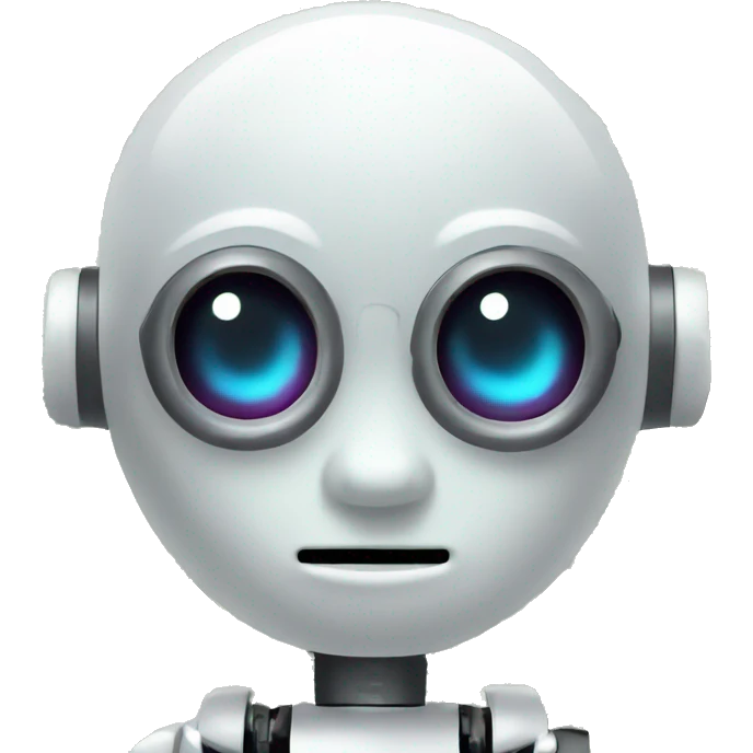 Cute FinTech Robot with dollar signs for eyes emoji