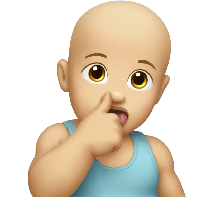 Baby sucking thumb  emoji
