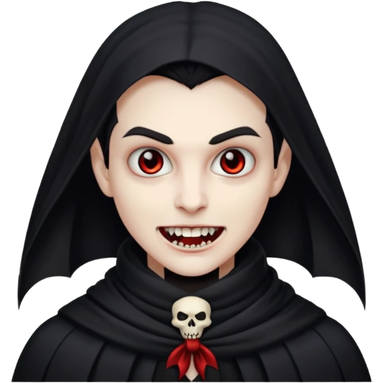 vampire with scarf 
 emoji