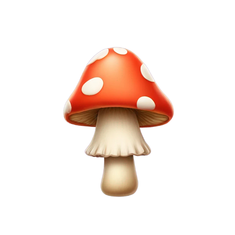 Mushroom wearing a party hat  emoji