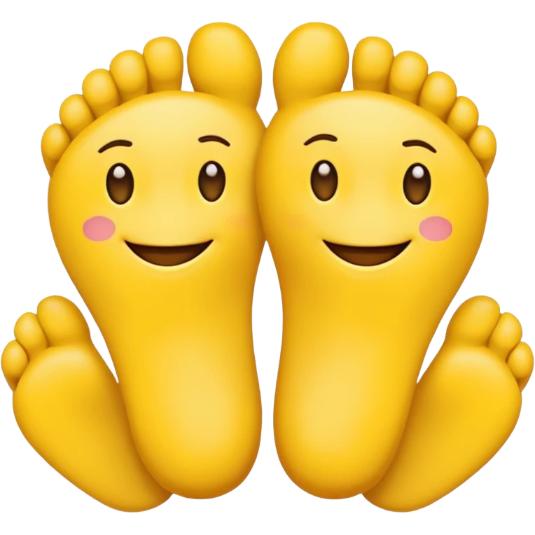 Toes crossed yellow emoji emoji