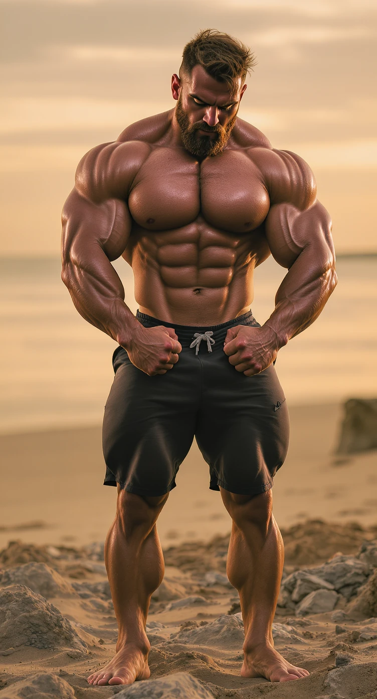 bodybuilder che dorme bene e questo gli porta tanto benessere e salute emoji