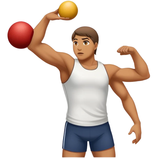 Person throwing shotput emoji