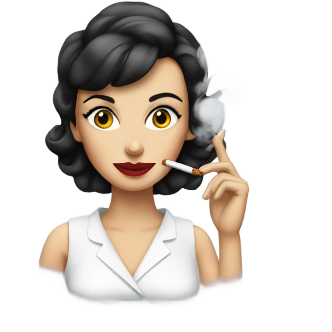 Audrey smoking  emoji