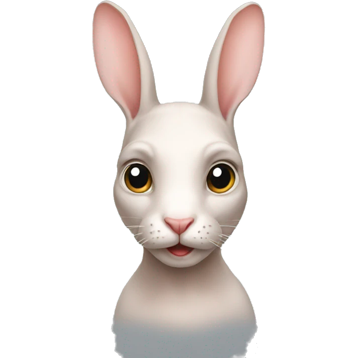 hairless rabbit emoji
