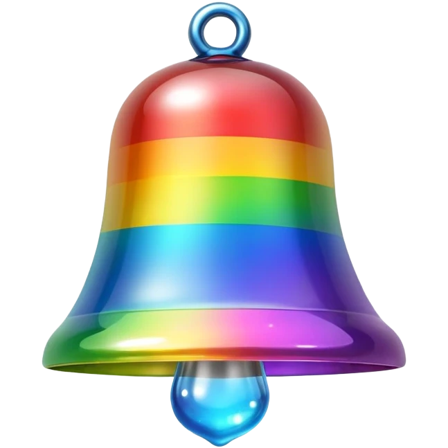 Rainbow Bell emoji