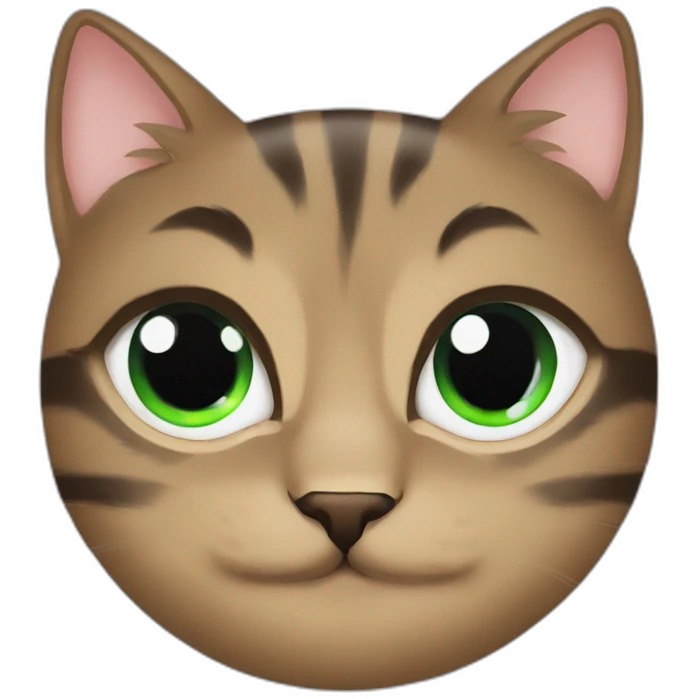 Cat eyes love emoji