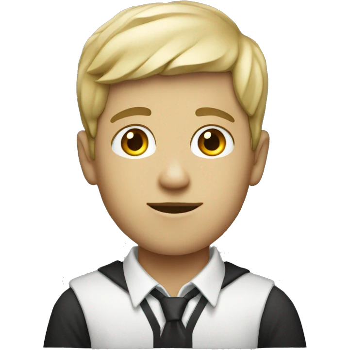 white schoolboy artist emoji