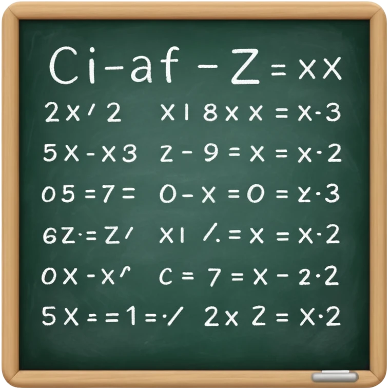 math formula on a chalkboard emoji
