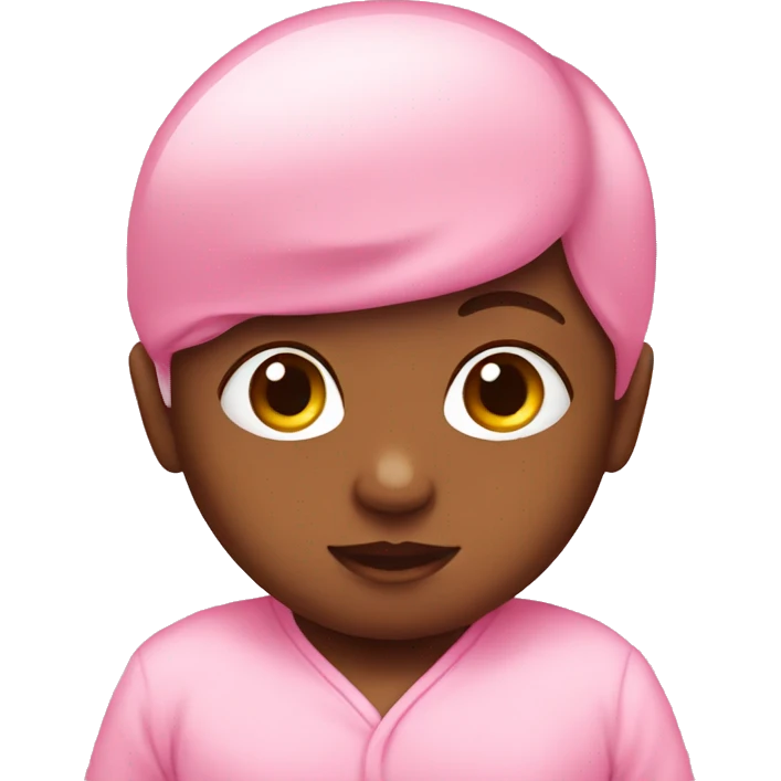 Pink baby emoji