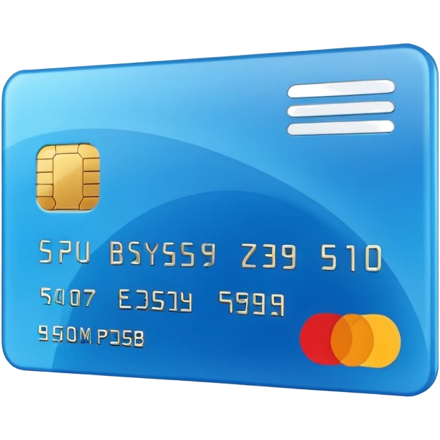3D style credit card icon, no text emoji