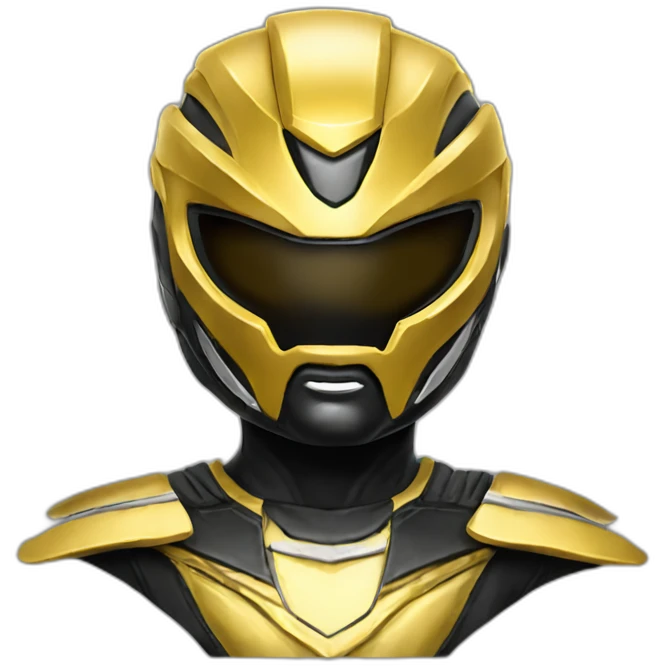 power ranger black gold cool ultimate emoji