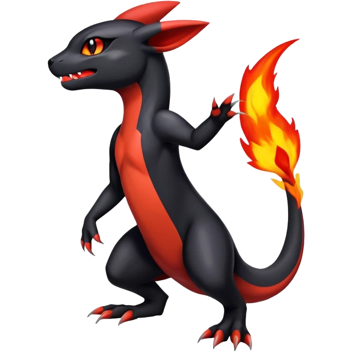 Salandit-Umbreon-Charmeleon-Fakémon-hybrid-creature (full body)  emoji
