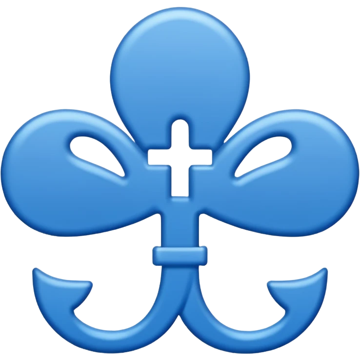 blue word "blessed" emoji