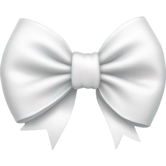 White bow emoji