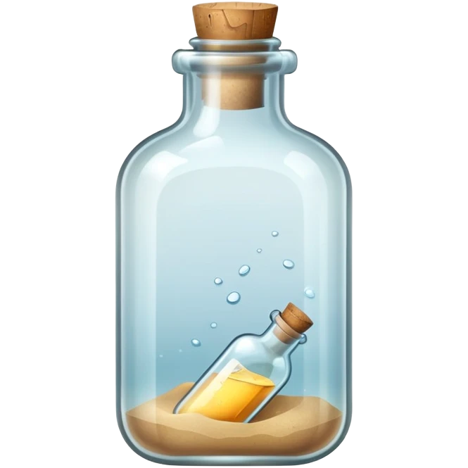 message in a bottle emoji