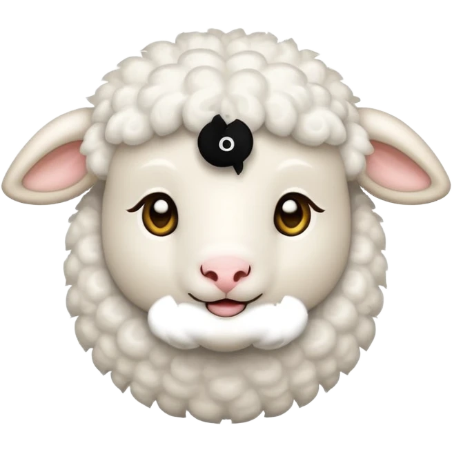 white lamb emoji