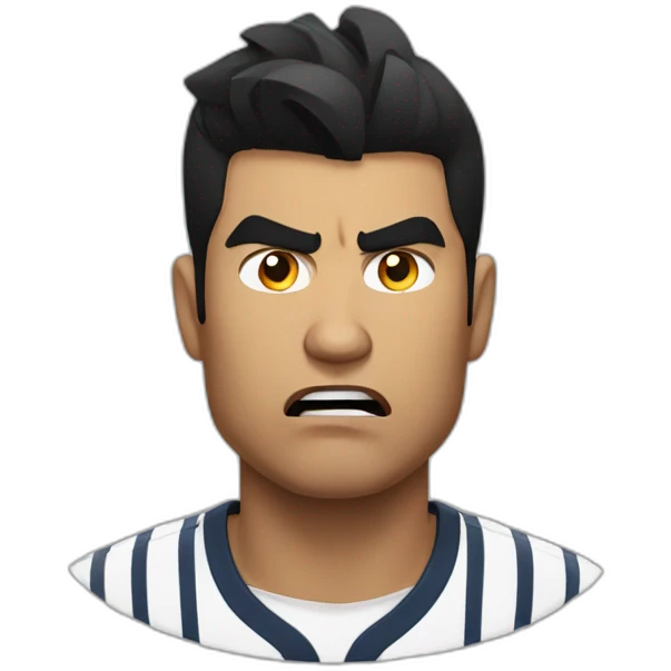 Cristian Romero angry emoji