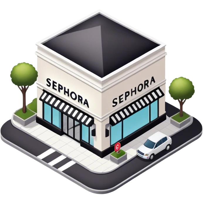 Sephora, isometric exterior  emoji