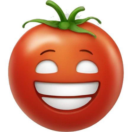 Tomato human smile emoji