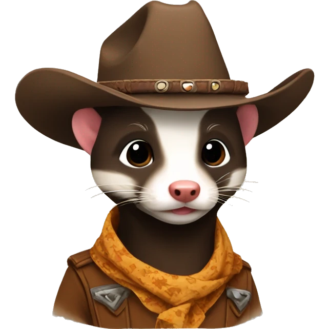 Cowboy Ferret  emoji