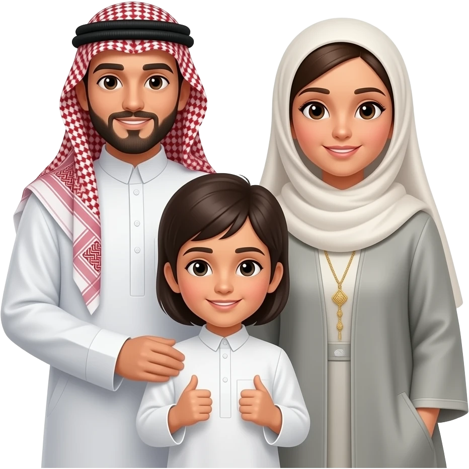 Arab family emoji