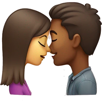 girlfriend and boyfriend kissing  emoji