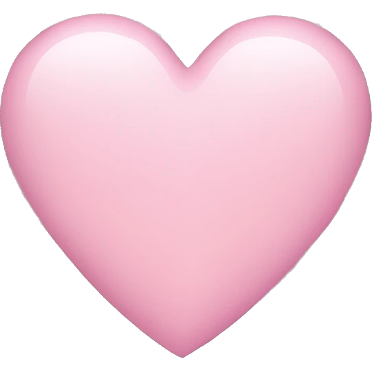 light pink heart emoji