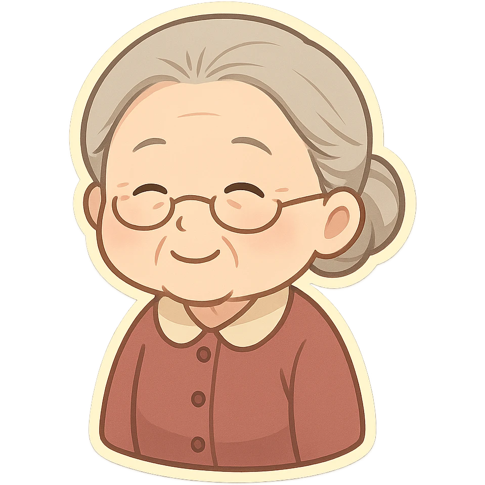 一个慈祥的老奶奶 emoji