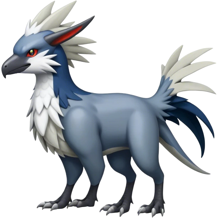 Silvally-Nargacuga-hybrid full body emoji
