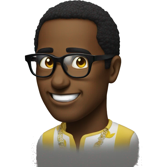 Diddy with Brazilian glasses emoji