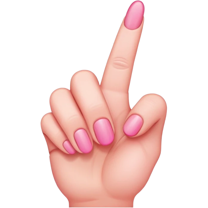 Pink middle finger  emoji