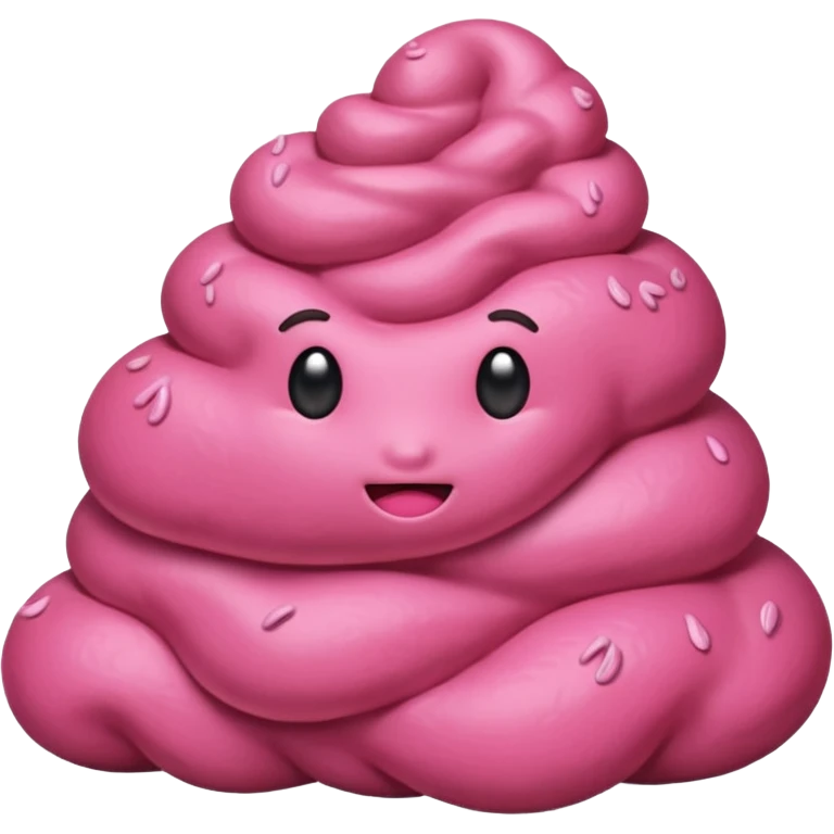 Pink poop emoji