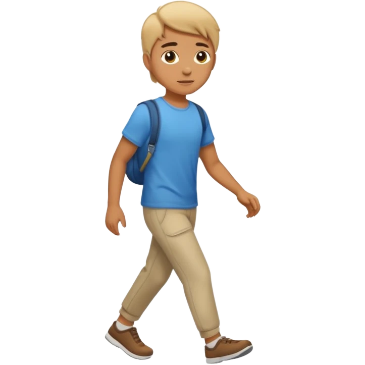 Young adult walking  emoji
