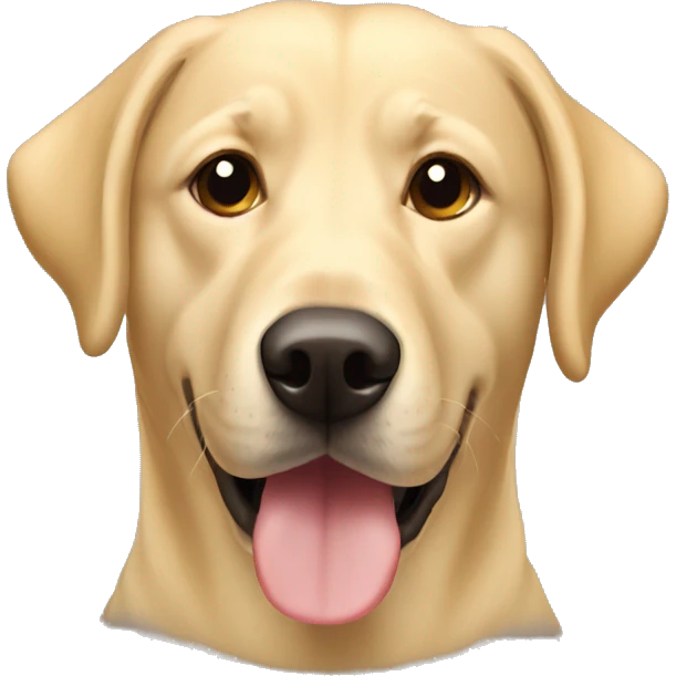 blonde lab mix dog emoji