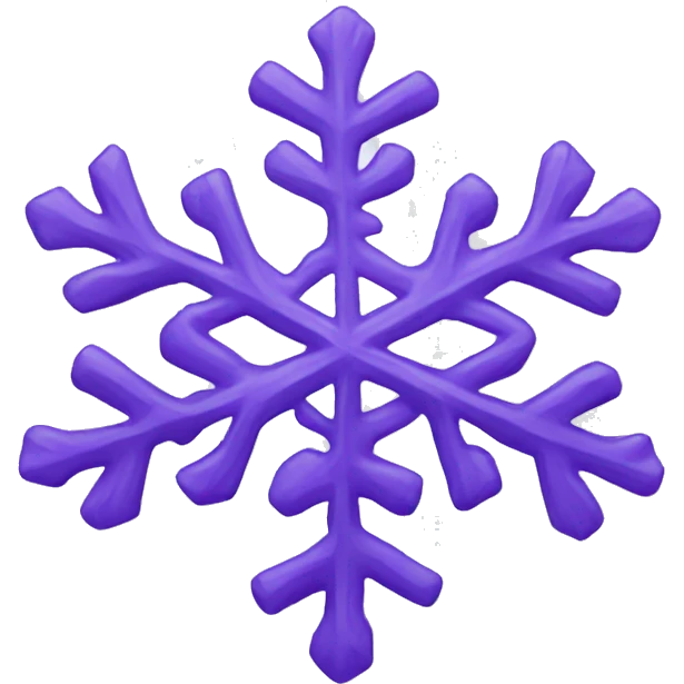 purple snowflake emoji