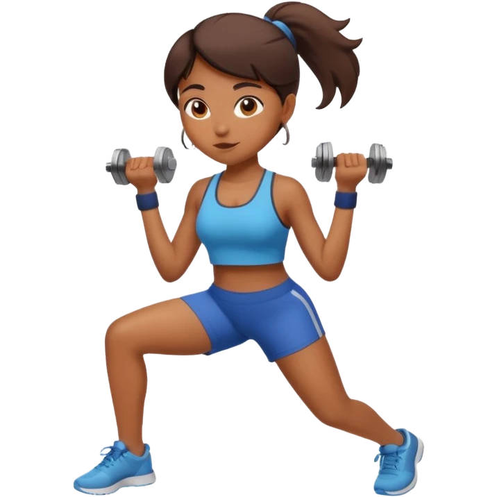 brown girl butt workout emoji