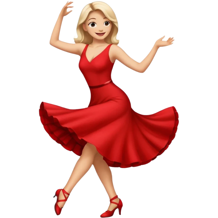 tango dancing woman emoji profile photo emoji