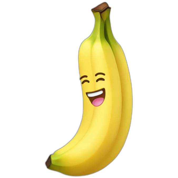 Kawaii banana emoji