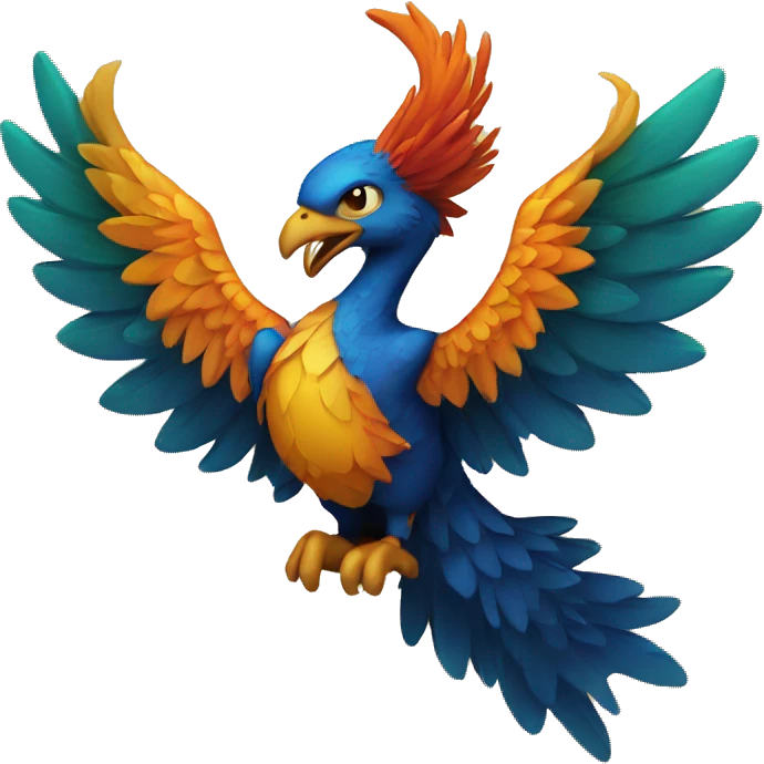 Phoenix drinking beer emoji