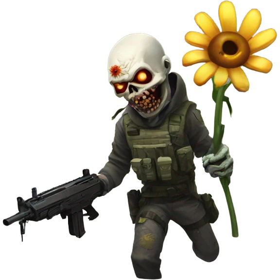 counter strike online light zombie with flower emoji