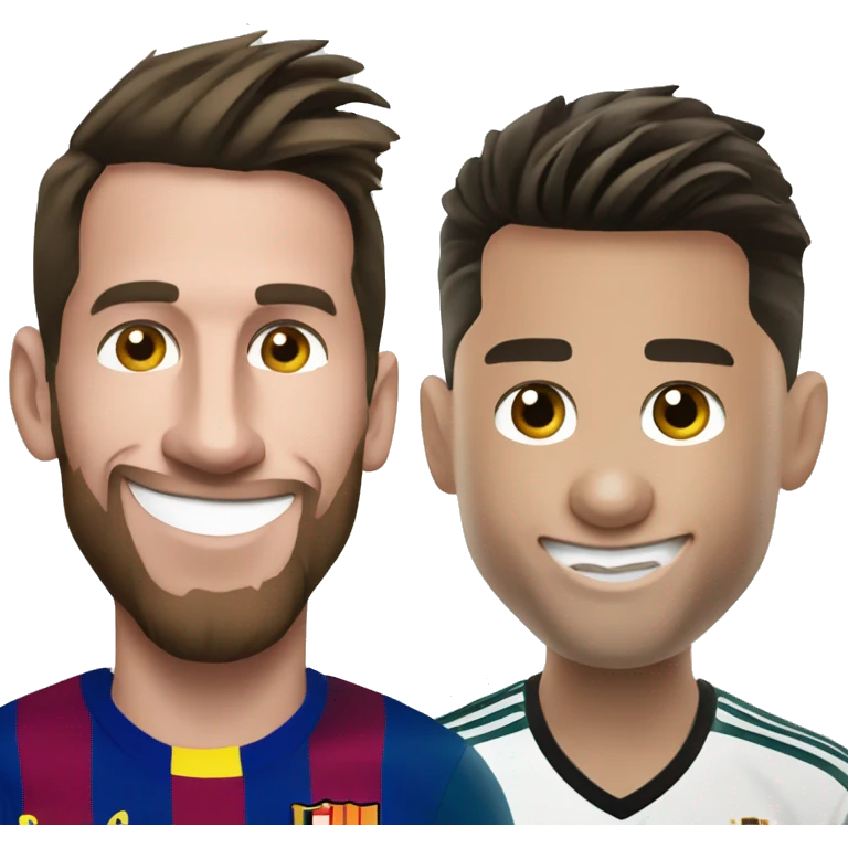 Messi and Cristiano Ronaldo emoji