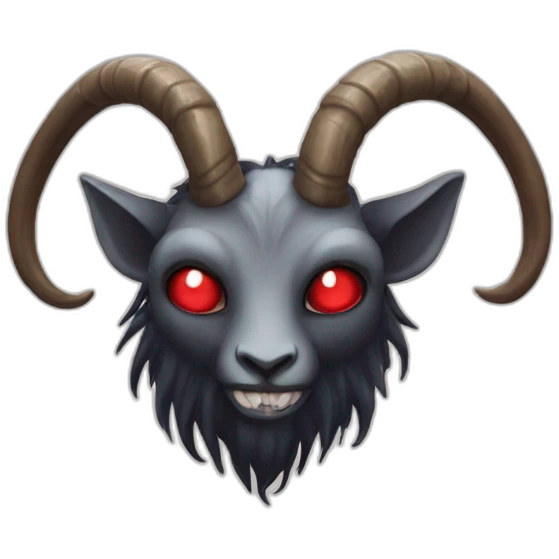 baphomet-making-a-heart-with-hands emoji