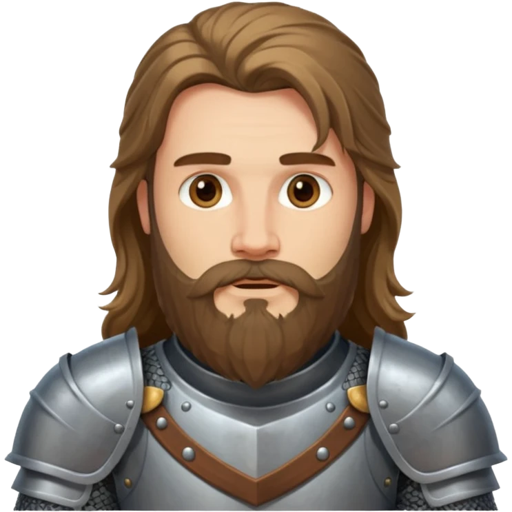 BEARDED Knights long hair long beard emoji