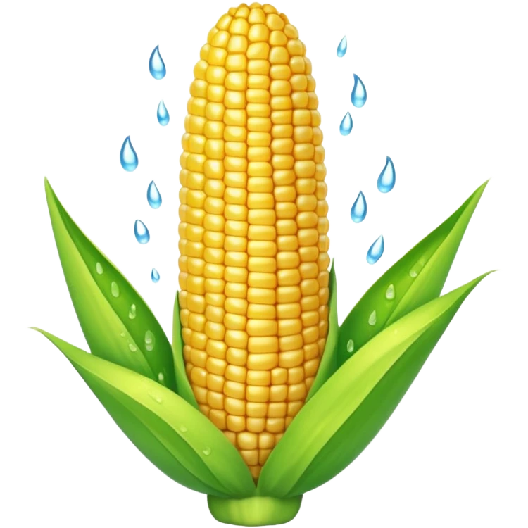 soaking wet corn on the cob  emoji