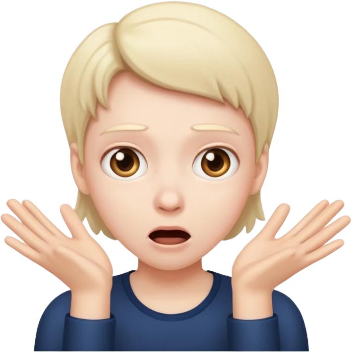 Pushing someone over emoji